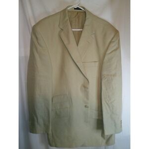 Murano Linen Blazer Sport Coat Baird McNutt Fabric Two Button XL‎